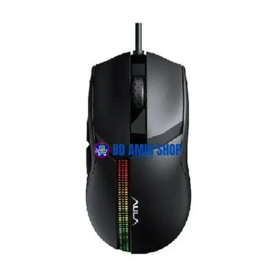 Aula F813 Pro Colorful Light Effects Gaming Mouse – Wired USB, 7 Buttons, 12,400 DPI