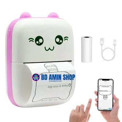 GearUP Mini Thermal Bluetooth Printer | Portable Wireless Pocket Printer for Notes & Photos