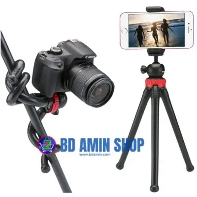 Octopus Tripod With Ball Head | Flexible DSLR & Smartphone Tripod for Vlogging